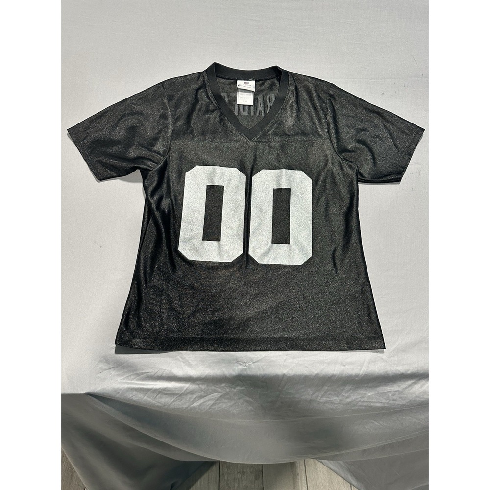 NFL Team Apparel Las Vegas Raiders Football Womens Jersey T Shirt Top S